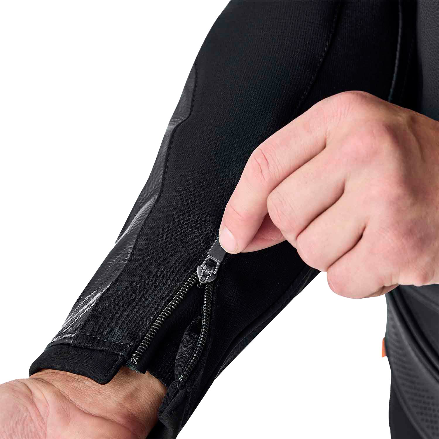 Tractech Evo D3o Jacket Blk/Whi Leather Md