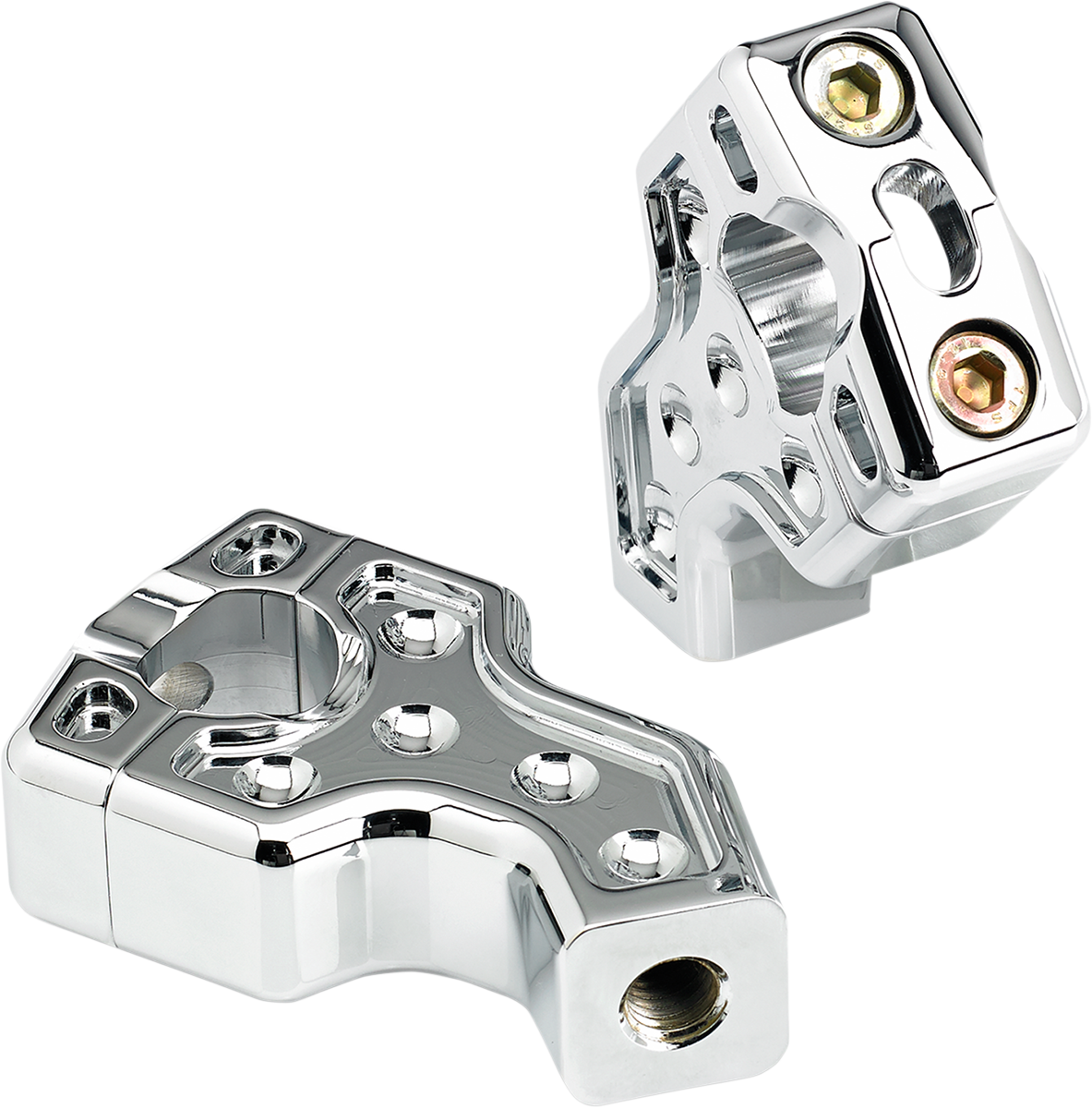 JOKER MACHINE Pullback Handlebar Risers - Chrome 03-866C