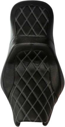 DANNY GRAY Airhawk Weekday 2Up XL Seat - no Backrest Receptacle - Double Diamond Stitch - Air - XL '08-'23 21-411DIAAIR