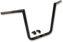 LA CHOPPERS 1-1/4" Hefty Twin Peaks Handlebar - 10" - Black LA-7312-61B