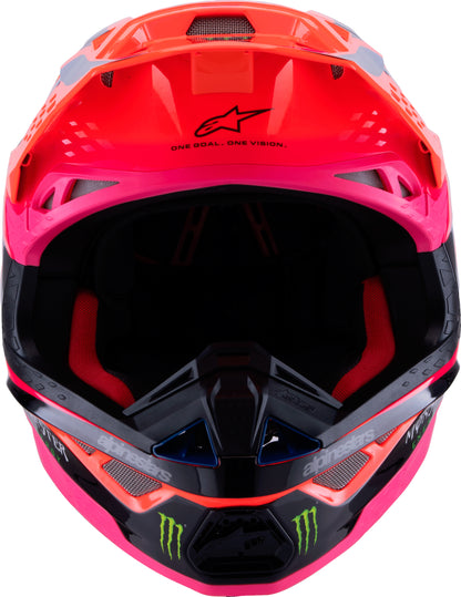 S M10 Deegan Helmet Orng Flo/Prpl/Pnk Fluo Lg