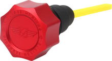 FIGURATI DESIGNS Performance Magnetic Oil Dipstick - Curved - Red - '07-'16 Touring/Trike FDP01-TCSM-R