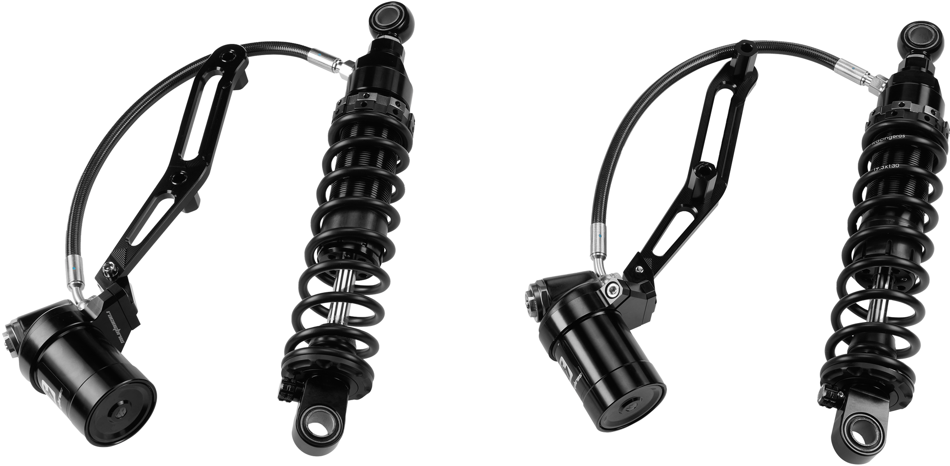Touring Remote Res Shocks 14"Hvy Weight Billet Bracket