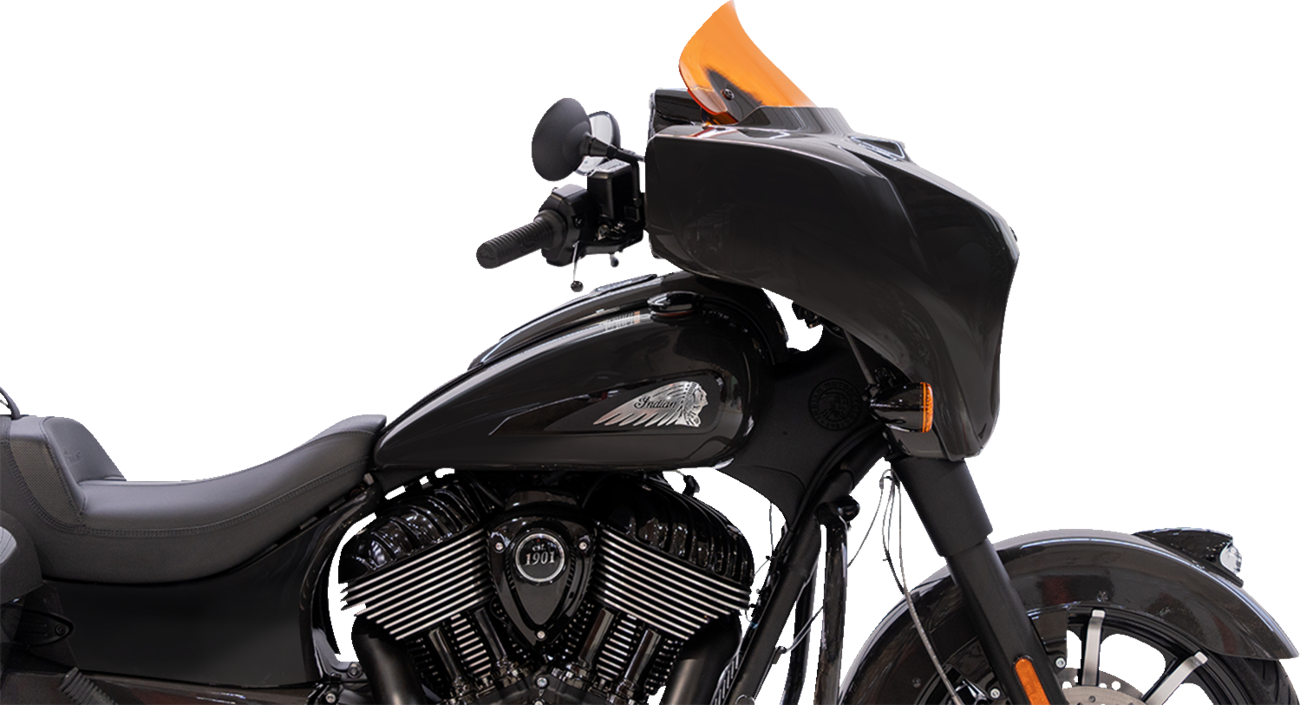 KLOCK WERKS Kolor Flare™ Windshield - 10" - Orange KWW-04-0637