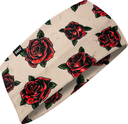 ZAN HEADGEAR SportFlex® Headband - Tattoo Roses HBL207