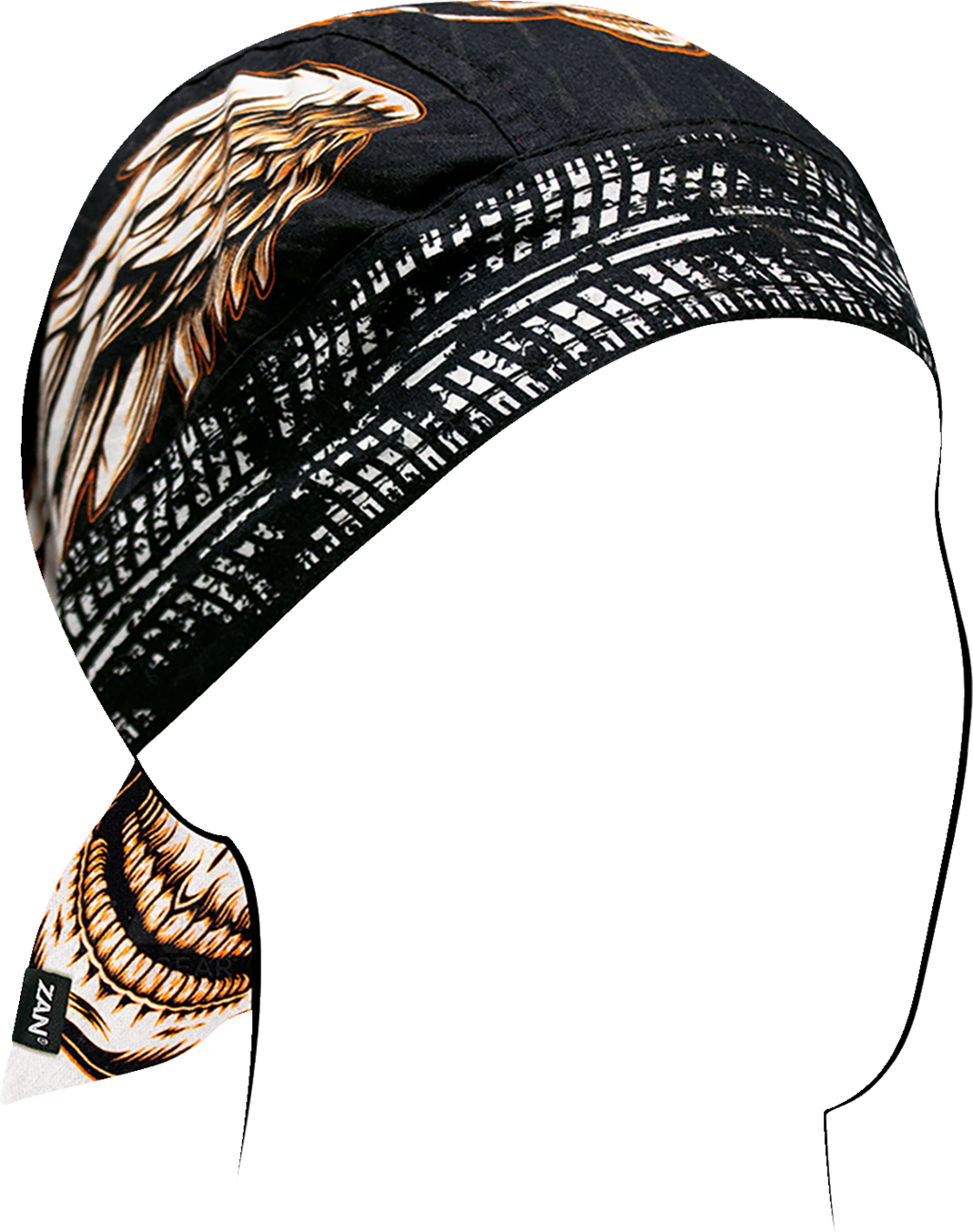 ZAN HEADGEAR Flydanna® Head Wrap - Flaming Skull Z312