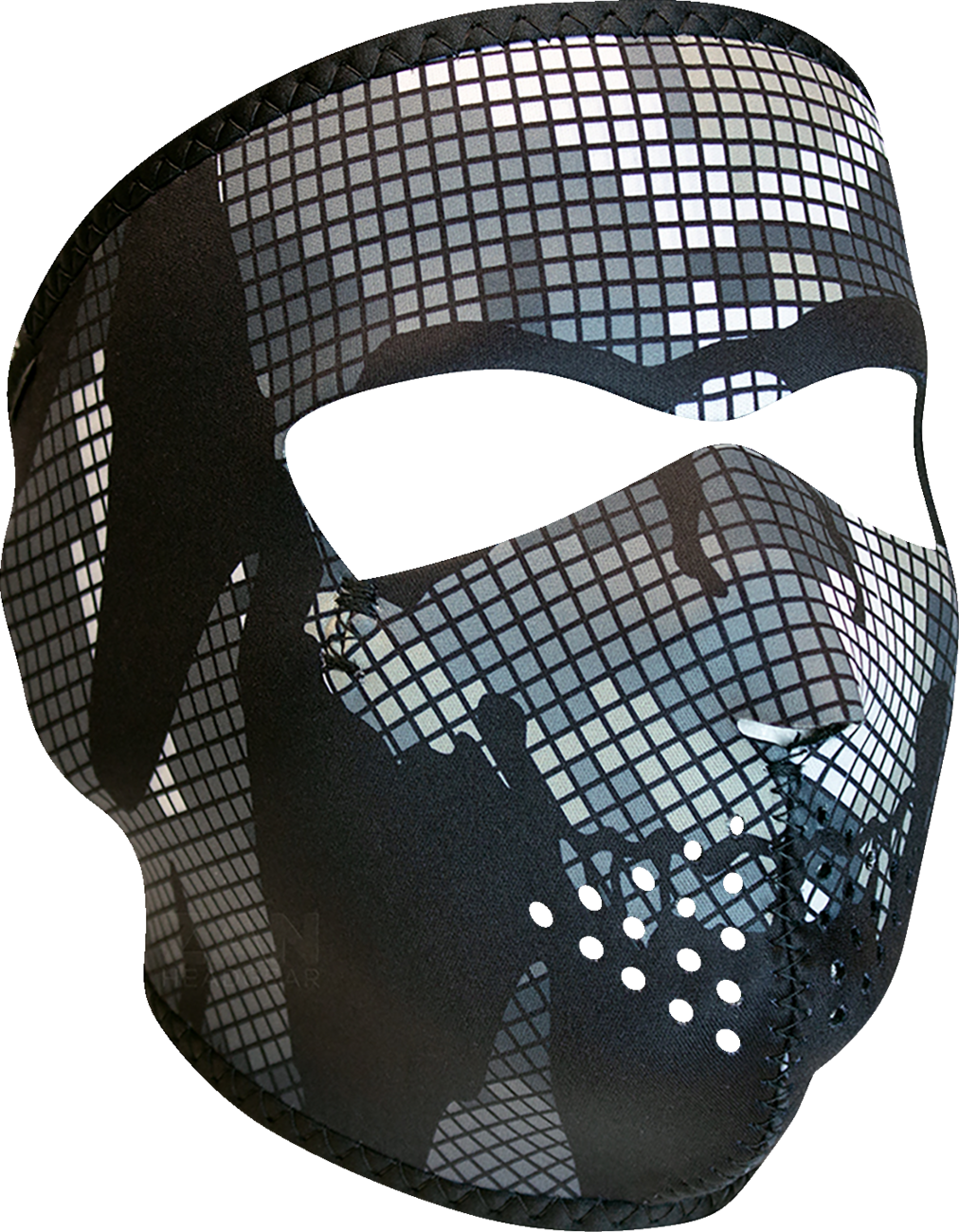 ZAN HEADGEAR Neoprene Full-Face Mask - Digi Urban Camo Skull WNFM594