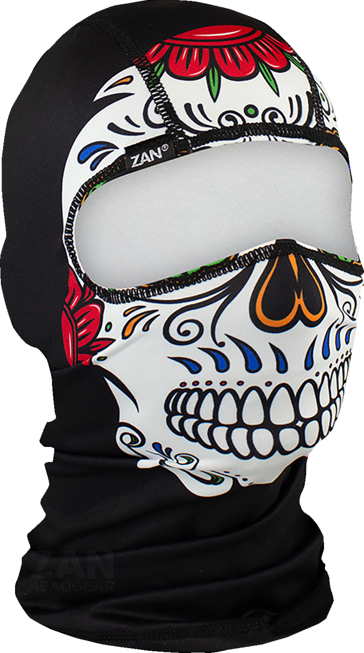 ZAN HEADGEAR Balaclava - Polyester - Muerte Skull WBP413