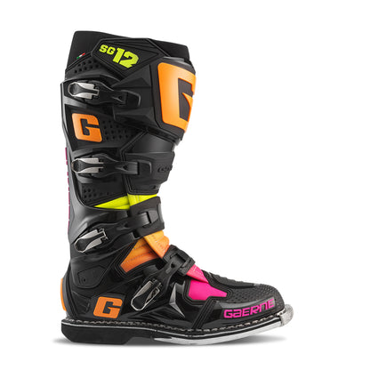 Sg12 Le Boots Black/Orange/Pink Sz 11