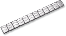 MOTION PRO Wheel Weights - Adhesive Stick-On - Silver - 1/4 oz - 72 Pack 08-0454