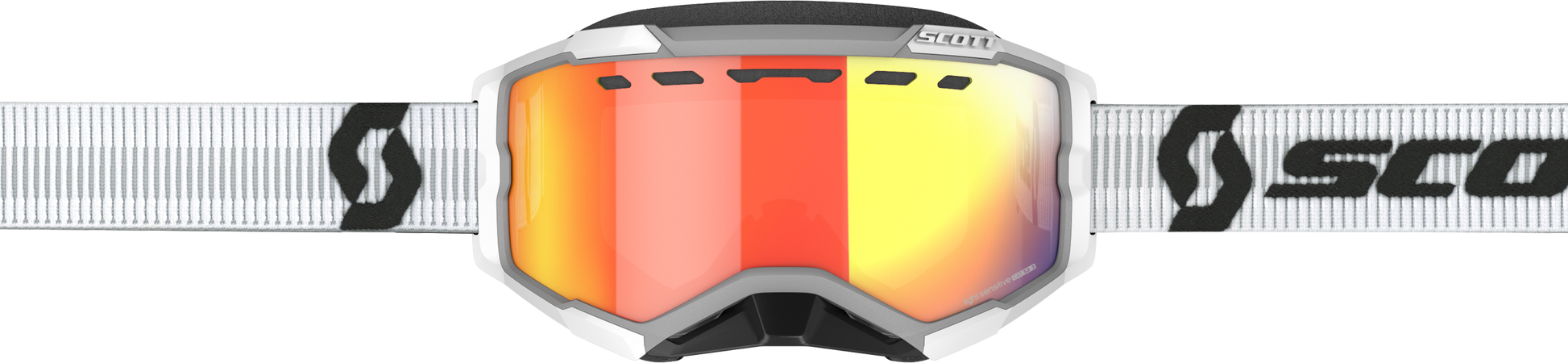 Fury Goggle Snow Cross Ls White W/Red Chrome