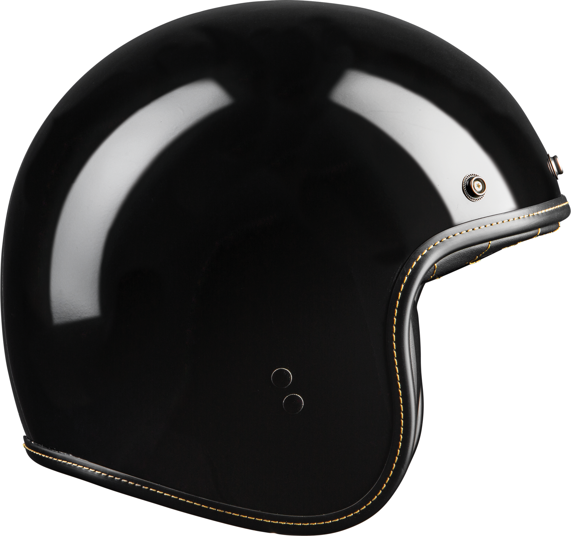 .38 Retro Helmet Gloss Black Xs