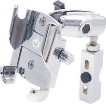 RIDEPOWER Metal Phone Mount - Large - Perch Mount - Chrome RPMTLMOUNTLGCR