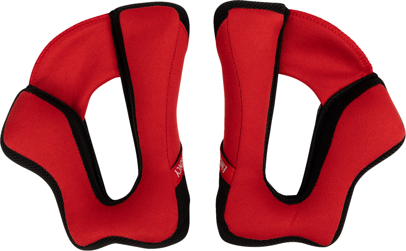 THOR Reflex Sport Cheek Pads - Red/Black - Large 0134-4002