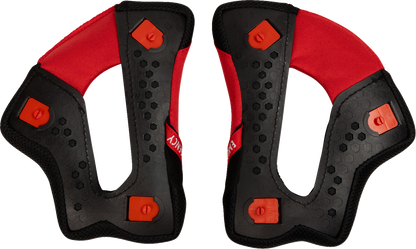 THOR Reflex Sport Cheek Pads - Red/Black - 2XL 0134-4004