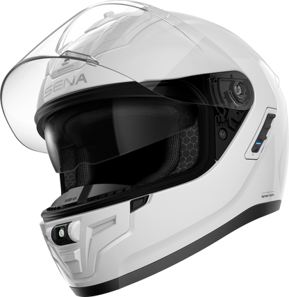 Phantom Ff Mesh Com Helmet Glossy White Md