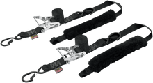POWERTYE MFG. Deluxe Ratchet Tie-Downs - 1-1/2" x 6-1/2' - Black 30622-S
