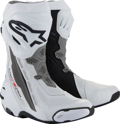 ALPINESTARS Supertech R Vented Boots - White/Gray/Black - US 6 / EU 39 2220121-2024-39