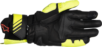 ALPINESTARS GP Plus R V3 Leather Gloves - Fluo Yellow/Black - 2XL 3550825-551-2X