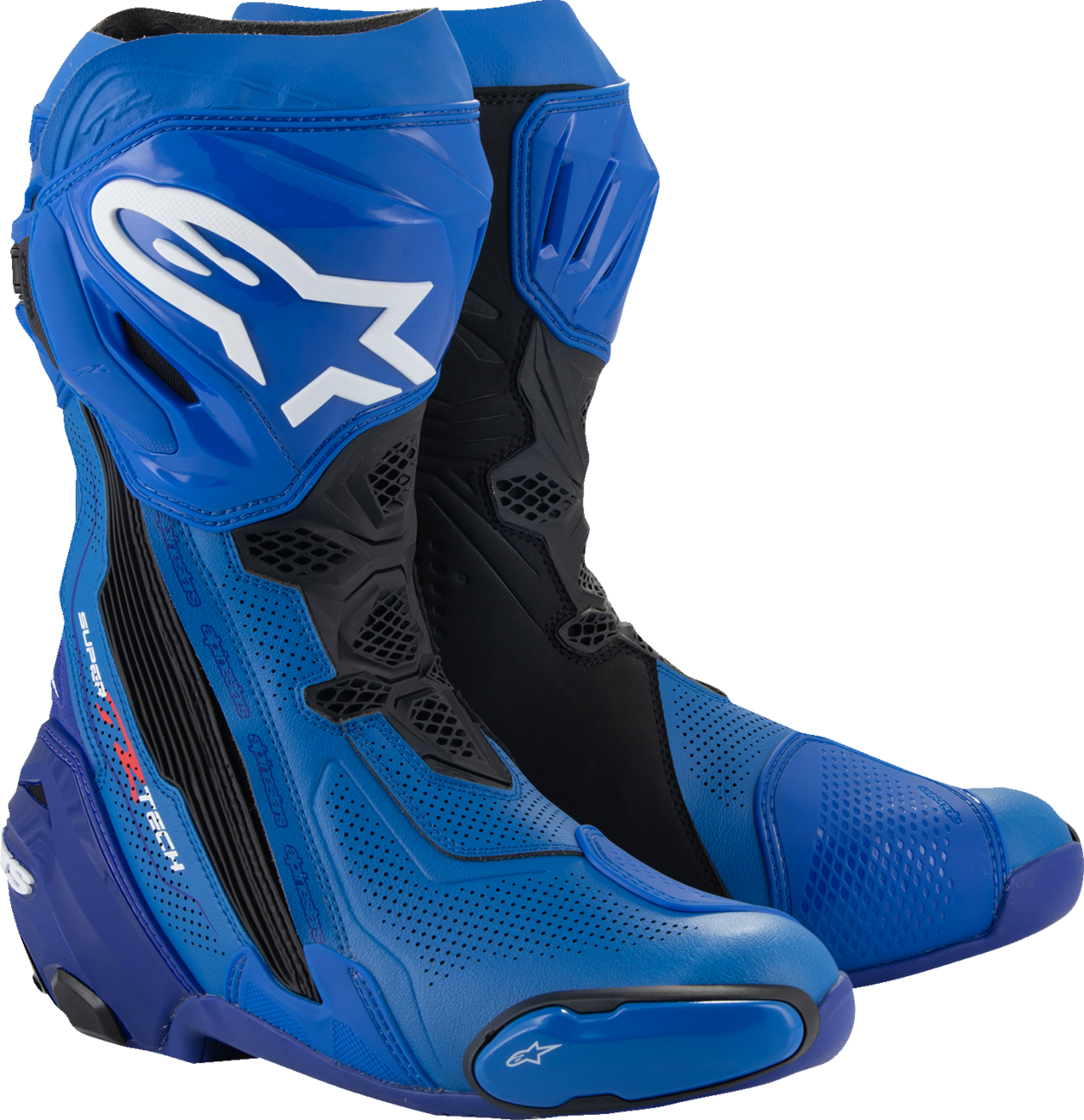 ALPINESTARS Supertech R Vented Boots - Blue/Black - US 9.5 / EU 44 2220121-713-44