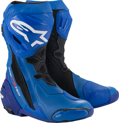 ALPINESTARS Supertech R Vented Boots - Blue/Black - US 9.5 / EU 44 2220121-713-44