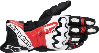 ALPINESTARS GP Plus R V3 Leather Gloves - Black/White/Bright Red - XL 3550825-1304-XL