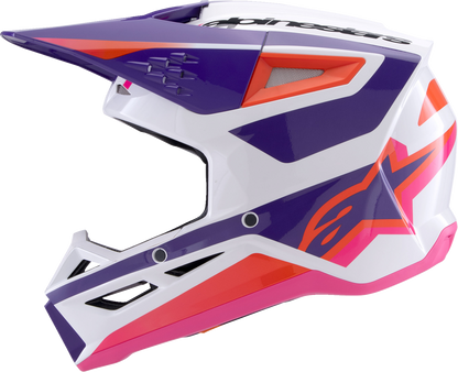 ALPINESTARS SM3 Helmet - Heat - Gloss White/Purple/Pink - 2XL 8301026-2052-XXL