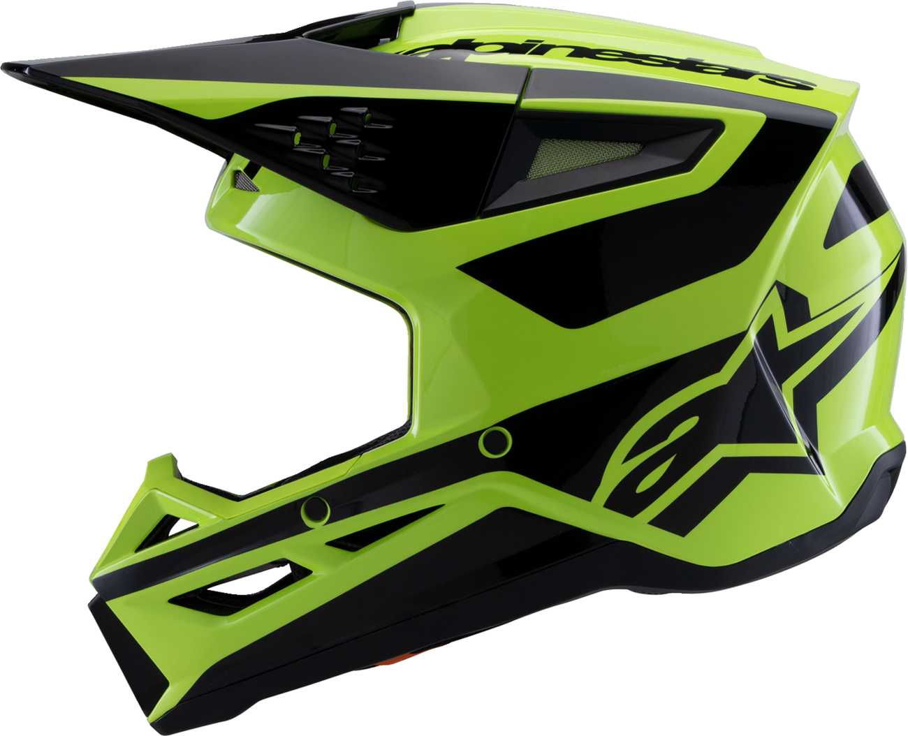 ALPINESTARS SM3 Helmet - Heat - Gloss Yellow Fluo/Black - Large 8301026-5011-L