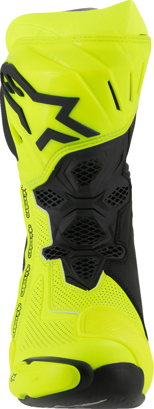 ALPINESTARS Supertech R Vented Boots - Fluorescent Yellow/Black - US 12 / EU 47 2220121-551-47