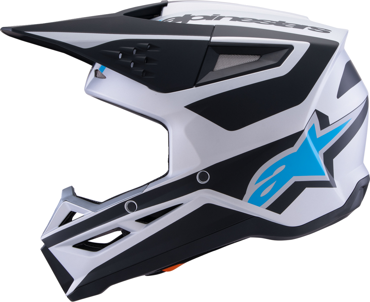 ALPINESTARS SM3 Helmet - Heat - Matte Silver/Blue/Black - XS 8301026-1949-XS