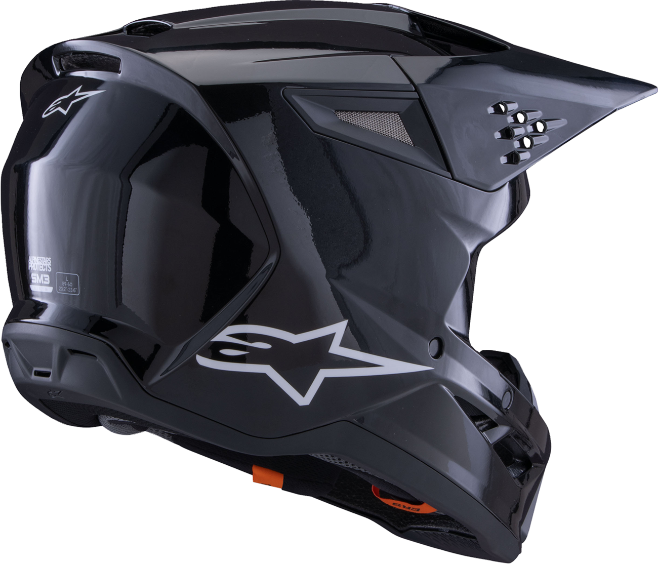 ALPINESTARS SM3 Helmet - Solid - Gloss Black - Medium 8300326-1180-M