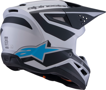 ALPINESTARS SM3 Helmet - Heat - Matte Silver/Blue/Black - XS 8301026-1949-XS