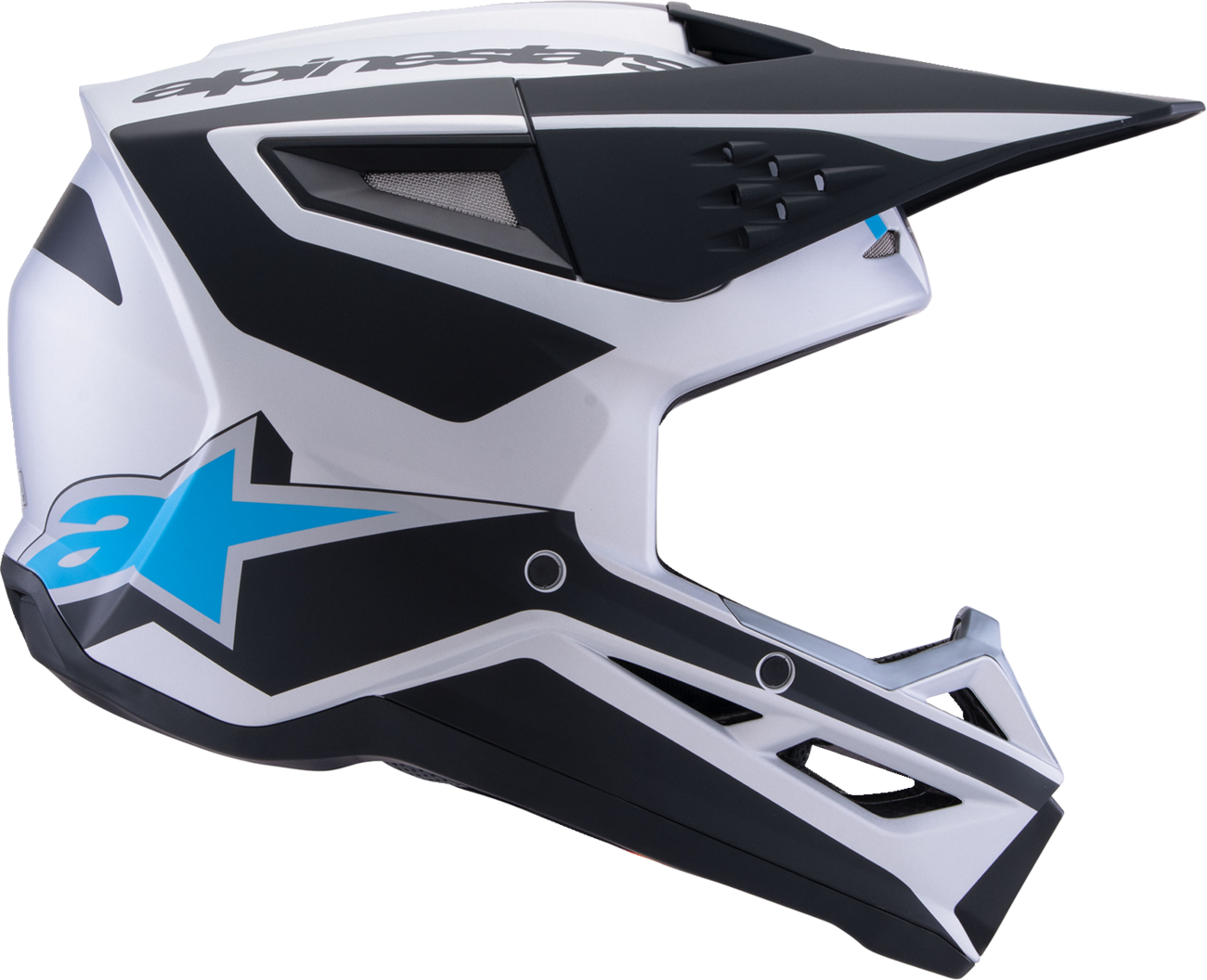 ALPINESTARS SM3 Helmet - Heat - Matte Silver/Blue/Black - XS 8301026-1949-XS