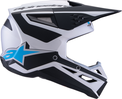 ALPINESTARS SM3 Helmet - Heat - Matte Silver/Blue/Black - XS 8301026-1949-XS