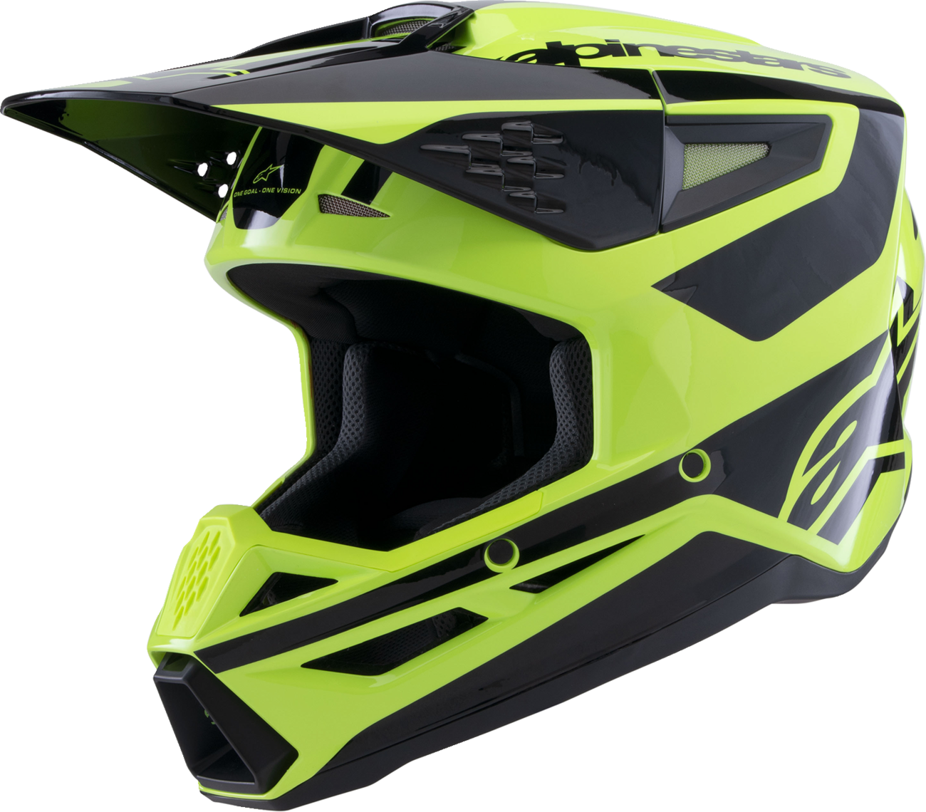 ALPINESTARS SM3 Helmet - Heat - Gloss Yellow Fluo/Black - Medium 8301026-5011-M