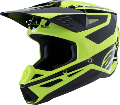 ALPINESTARS SM3 Helmet - Heat - Gloss Yellow Fluo/Black - Medium 8301026-5011-M