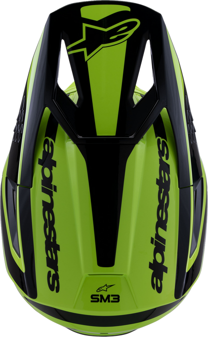 ALPINESTARS SM3 Helmet - Heat - Gloss Yellow Fluo/Black - XS 8301026-5011-XS