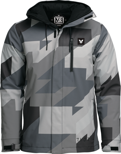 THOR Brave Tour Jacket - Gray/Black Camo - Small 2920-0861