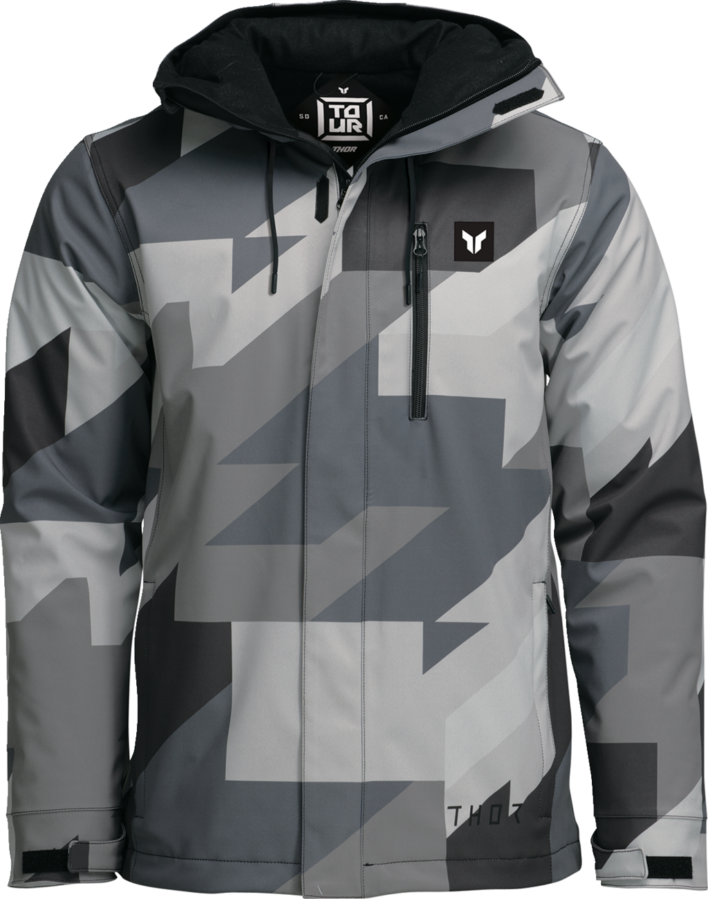 THOR Brave Tour Jacket - Gray/Black Camo - Large 2920-0863
