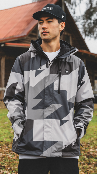 THOR Brave Tour Jacket - Gray/Black Camo - Large 2920-0863