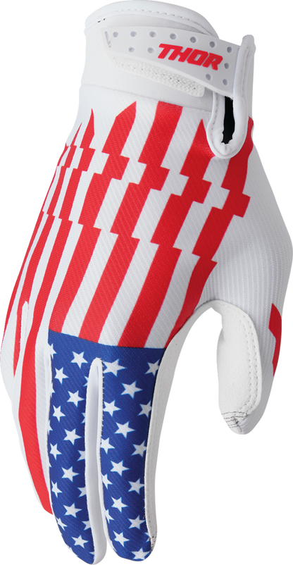 THOR Launchmode Gloves - Patriot - Medium 3330-8208