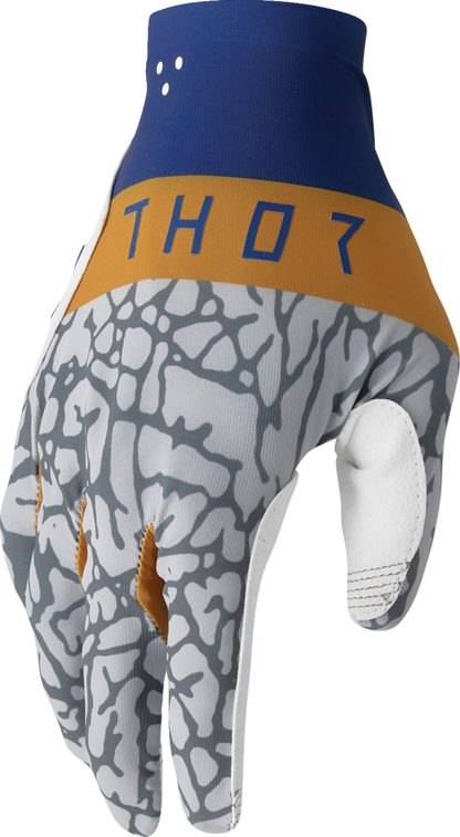 THOR Sportmode Bravo Gloves - Navy/Copper - Medium 3330-8238