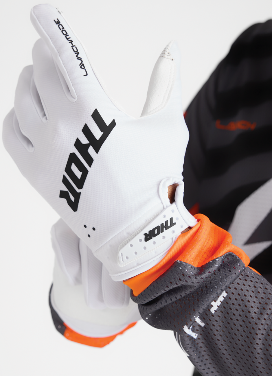 THOR Launchmode Gloves - White - XL 3330-8228