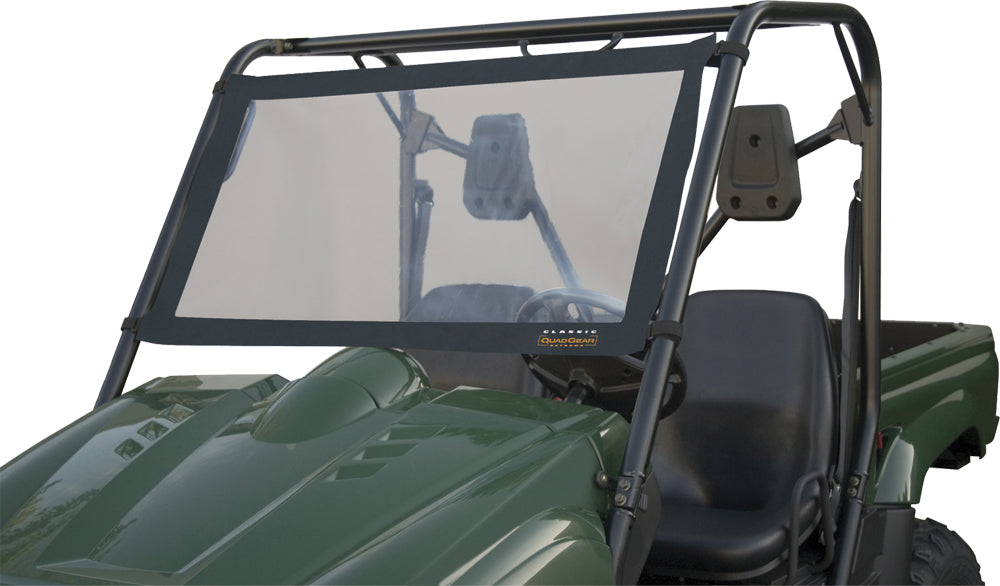 Utv Windshield Kaw/Pol Black