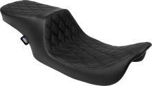 DRAG SPECIALTIES SEATS Predator 2-Up Seat - Vinyl - Double Diamond - Black Stitching- w/o Backrest - FL '97-'07 4695B