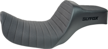 SLYFOX High Noon Seat - Vinyl - Classic Stitch - Black Logo - Dyna '06-'17 4694A-slyfox