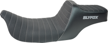 SLYFOX High Noon Seat - Vinyl - Classic Stitch - Gray Logo - FL '97-'07 4702B-SlyFox