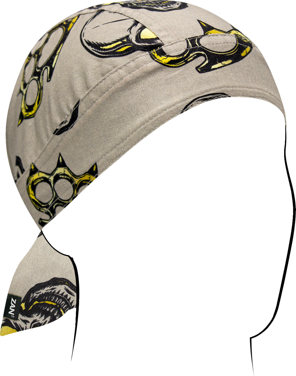 ZAN HEADGEAR Flydanna® Head Wrap - Greige Spiked Brass Knuckles Z211