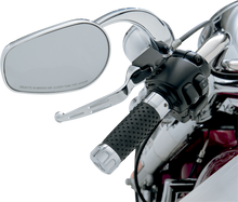 RWD V-TWIN Mirror - Contour - Side View - Oval - Chrome - Left - Each RWD-50046CL