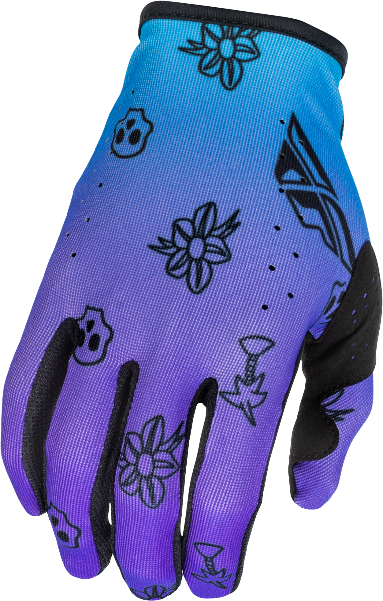 Lite Outline Gloves Purple/Blue/Black Xl